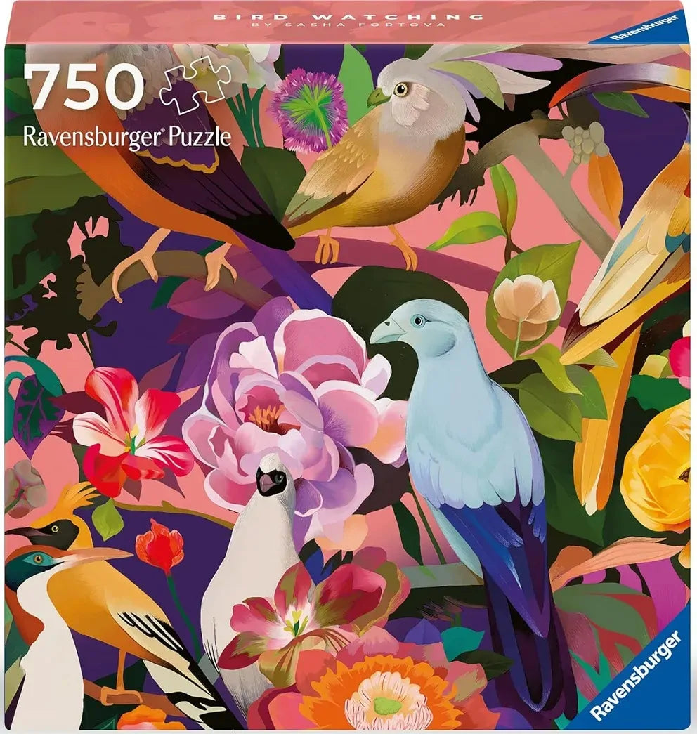 Ravensburger - Art & Soul Bird Watching  750 Piece Adult's Puzzle