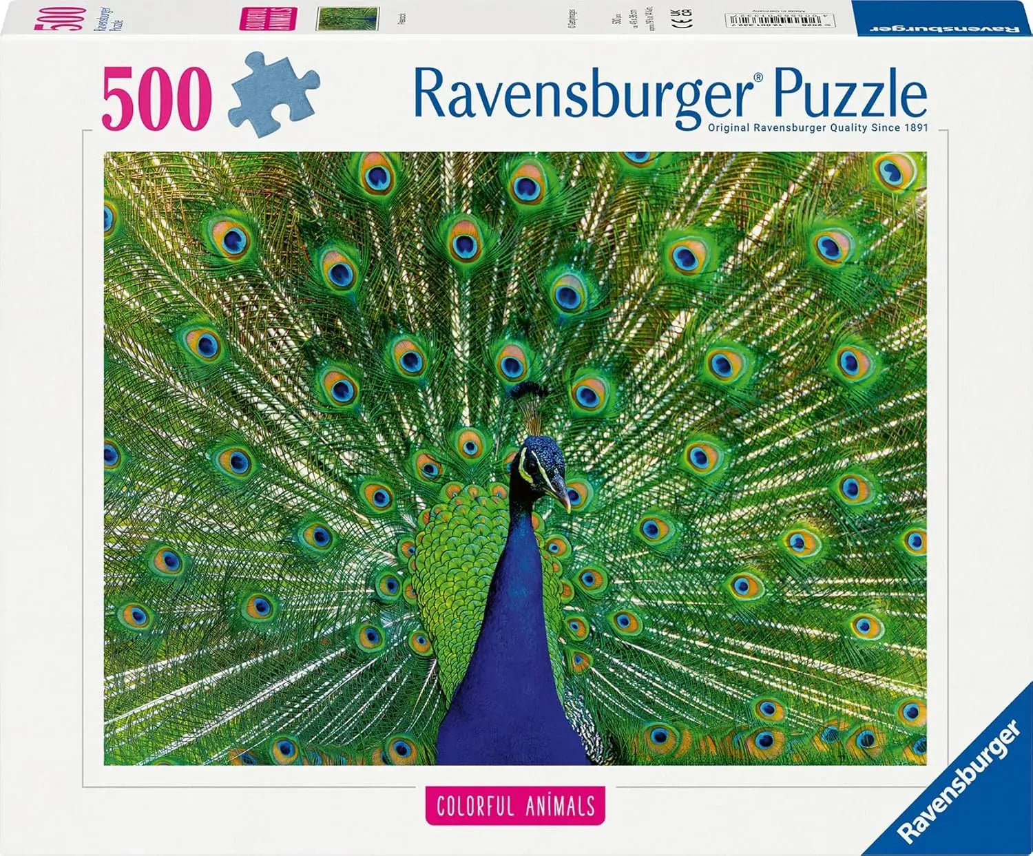 Ravensburger - Peacock  500 Piece Family Jigsaw Puzzle