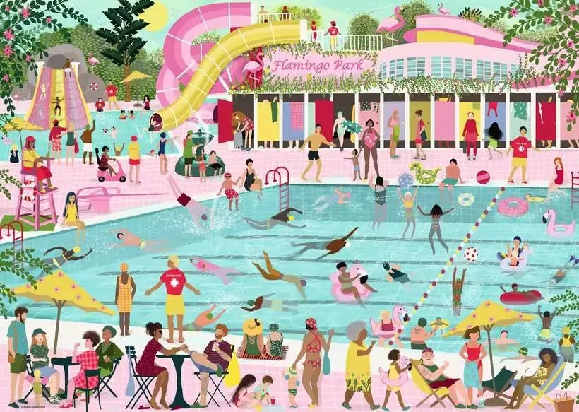 Ravensburger - Flamingo Park 1000 Piece Adult's Jigsaw Puzzle