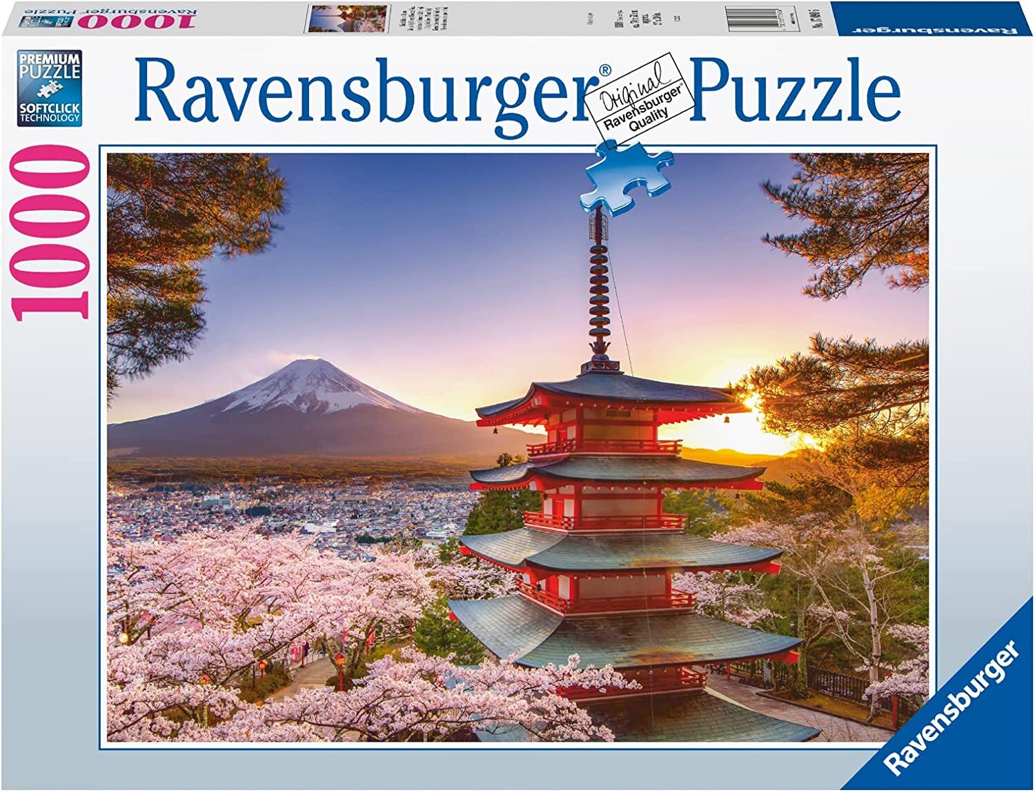 Ravensburger - Mount Fuji Cherry Blossom View Puzzle 1000 Piece Adult's Jigsaw Puzzle