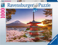 Ravensburger - Mount Fuji Cherry Blossom View Puzzle 1000 Piece Adult's Jigsaw Puzzle