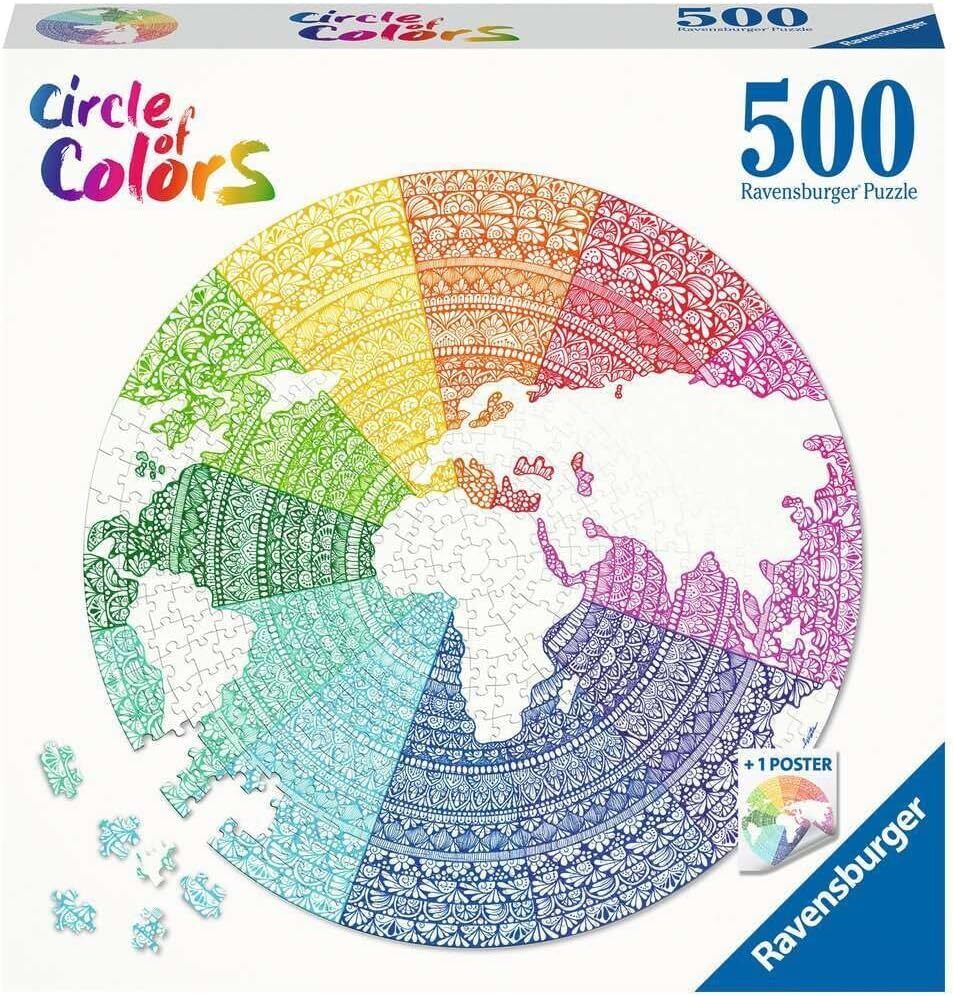 Ravensburger - Circle of Colours - Mandala 500 Piece Family Jigsaw Puzzle