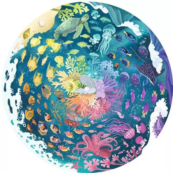 Ravensburger - Circle of Colours - Ocean 500 Piece Family Jigsaw Puzzle