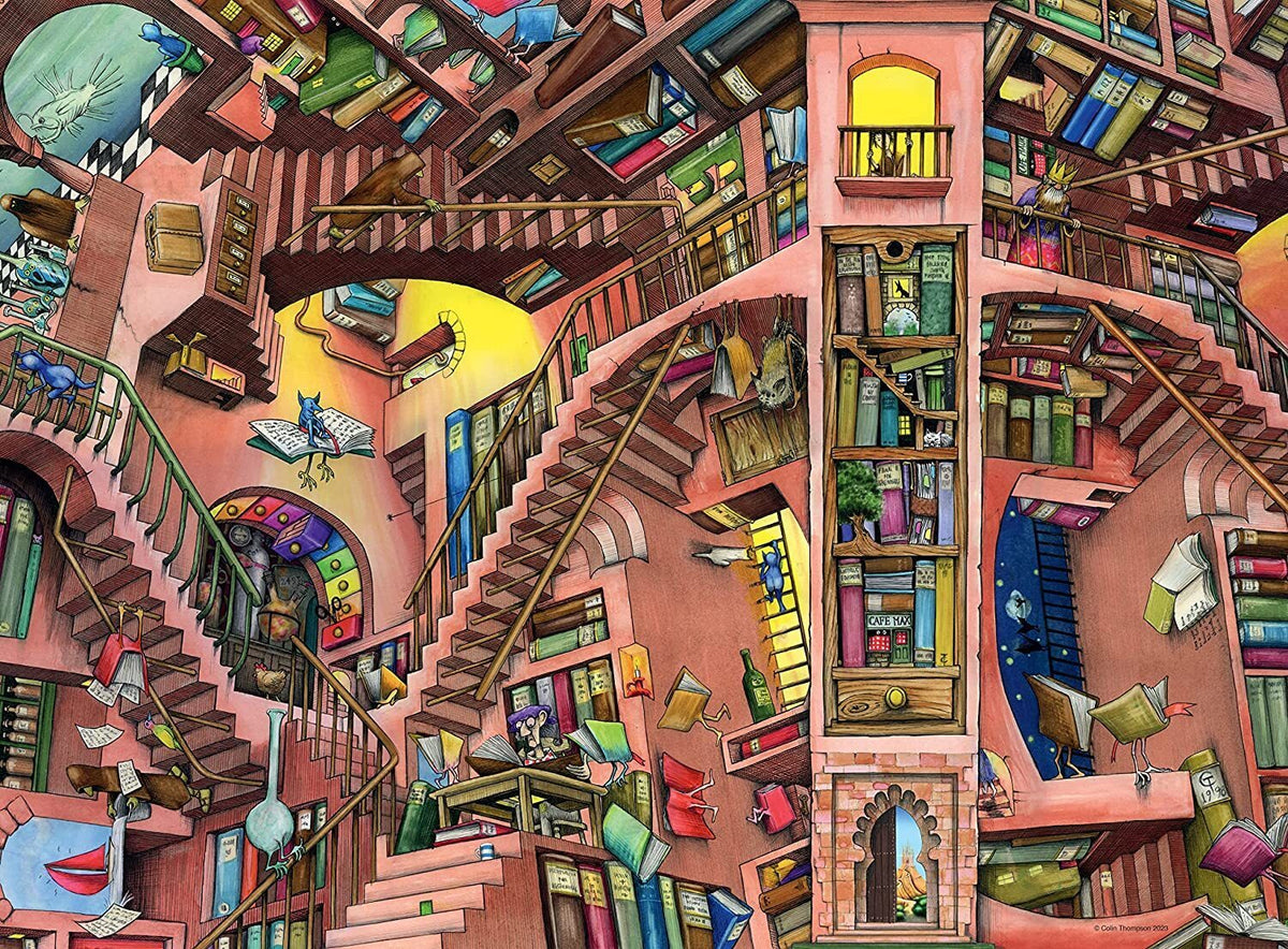 Ravensburger - Ludicrous Library (Colin Thompson) 500 Piece Jigsaw Puzzle