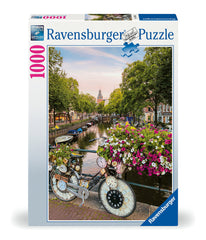 Ravensburger -Bicycle and Flowers in Amsterdam 1000 Piece Jigsaw Puzzle