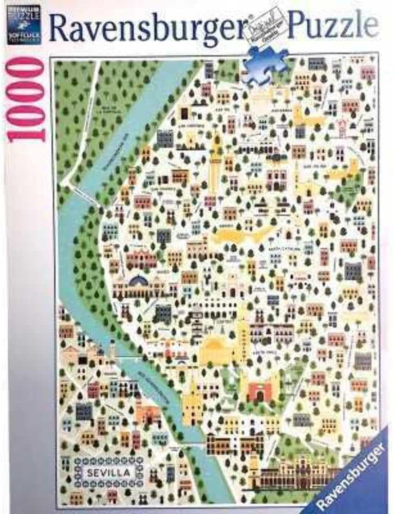 Ravensburger - Map of Seville Puzzle 1000 Piece Jigsaw Puzzle