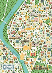 Ravensburger - Map of Seville Puzzle 1000 Piece Jigsaw Puzzle