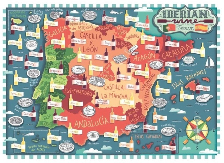 Ravensburger - Iberian Wine Tour 1000 Piece Jigsaw Puzzle