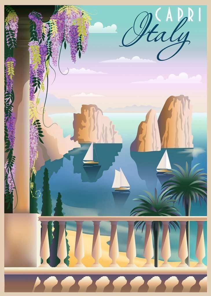 Ravensburger - Postcard from Capri 1000 Piece Jigsaw Puzzle