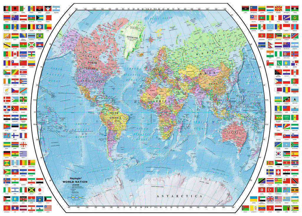 Ravensburger - Political World Map 1000 Piece Puzzle