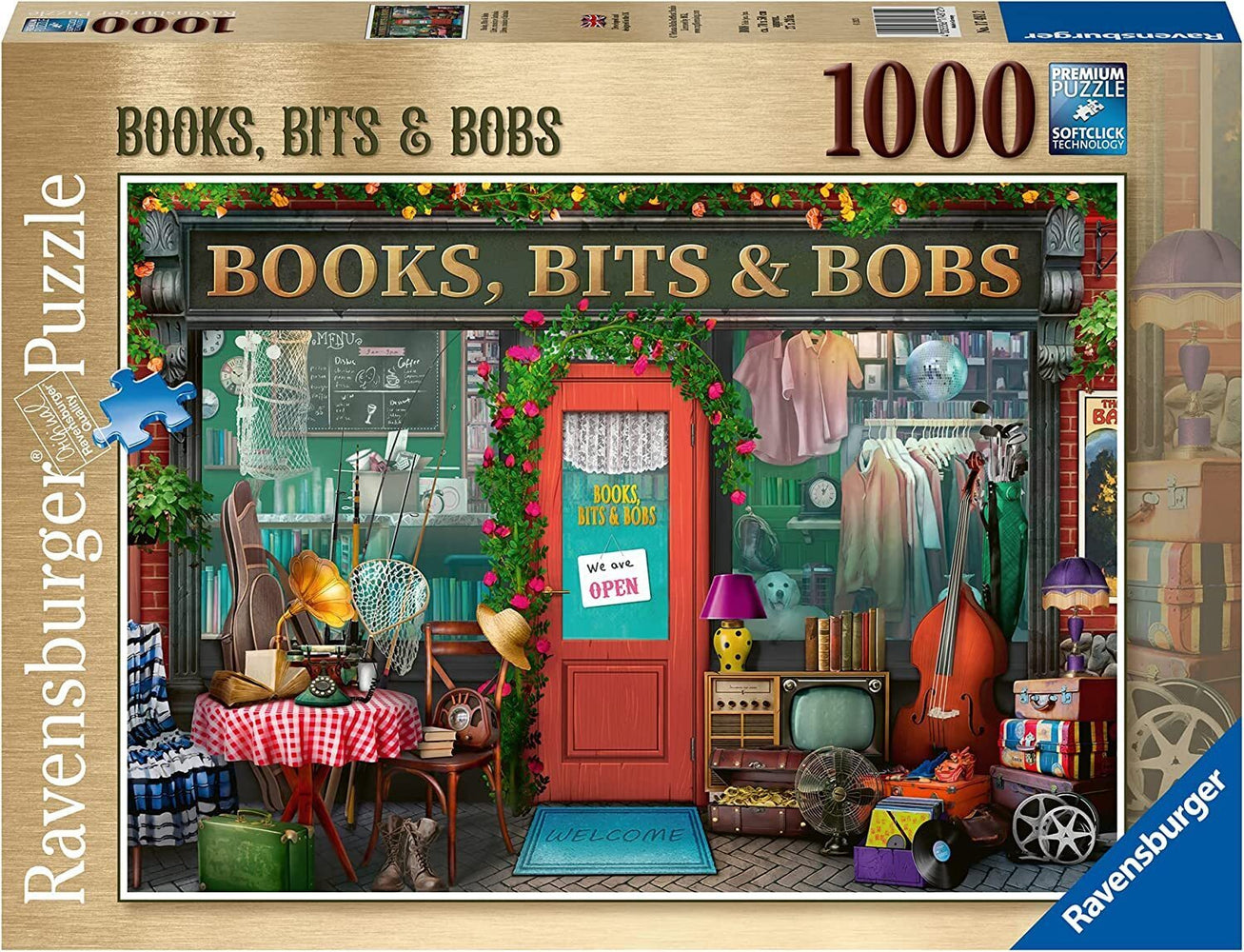 Ravensburger Books, Bits and Bobs 1000 Piece Jigsaw Puzzle Premium