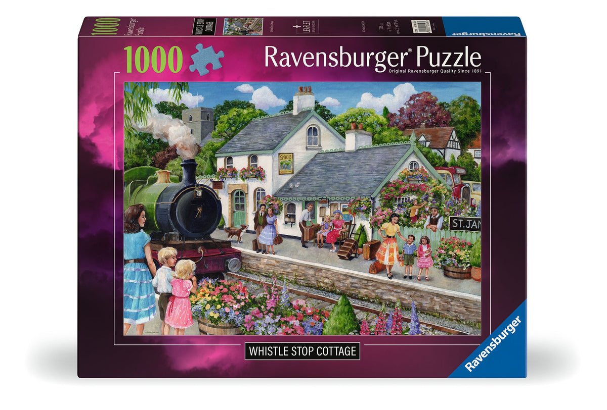 Ravensburger Whistle Stop Cottage 1000 Piece box