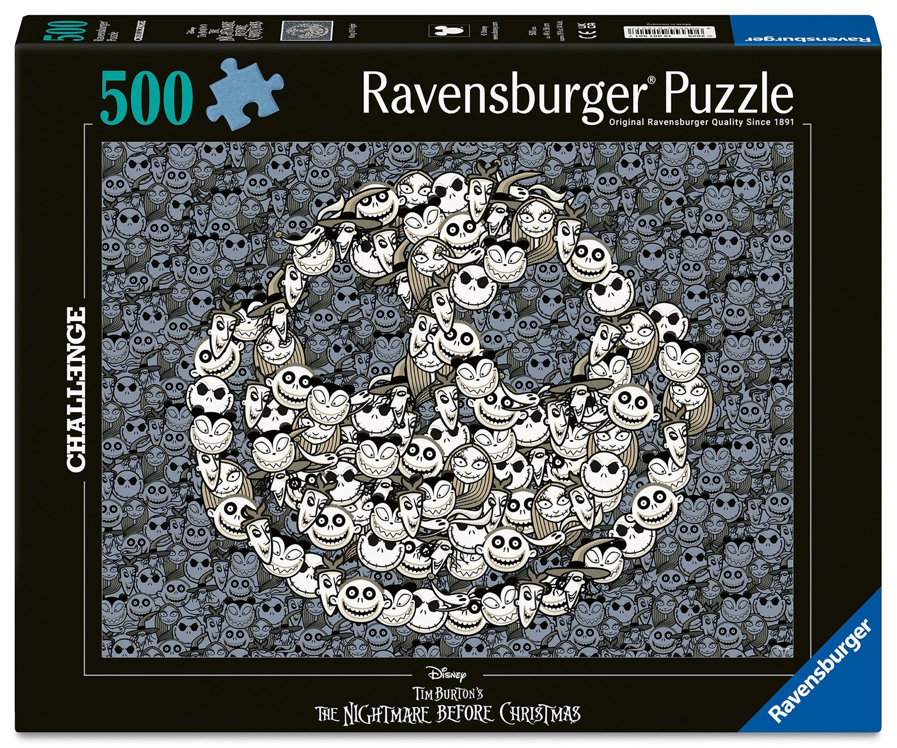 Ravensburger - Disney The Nightmare Before Christmas Challenge 500 Piece Jigsaw Puzzle