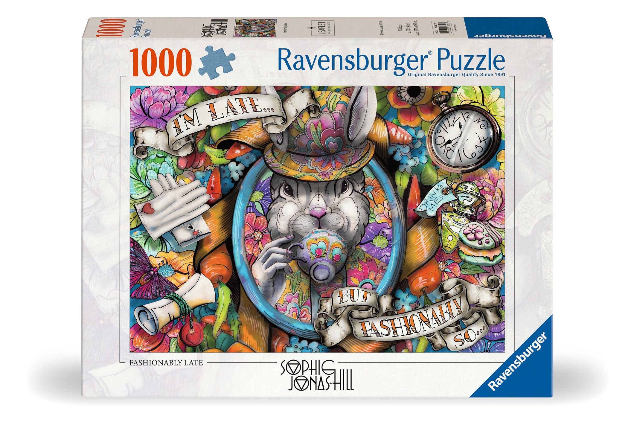 Ravensburger - Fashionably Late 1000 Piece Jigsaw Puzzle box