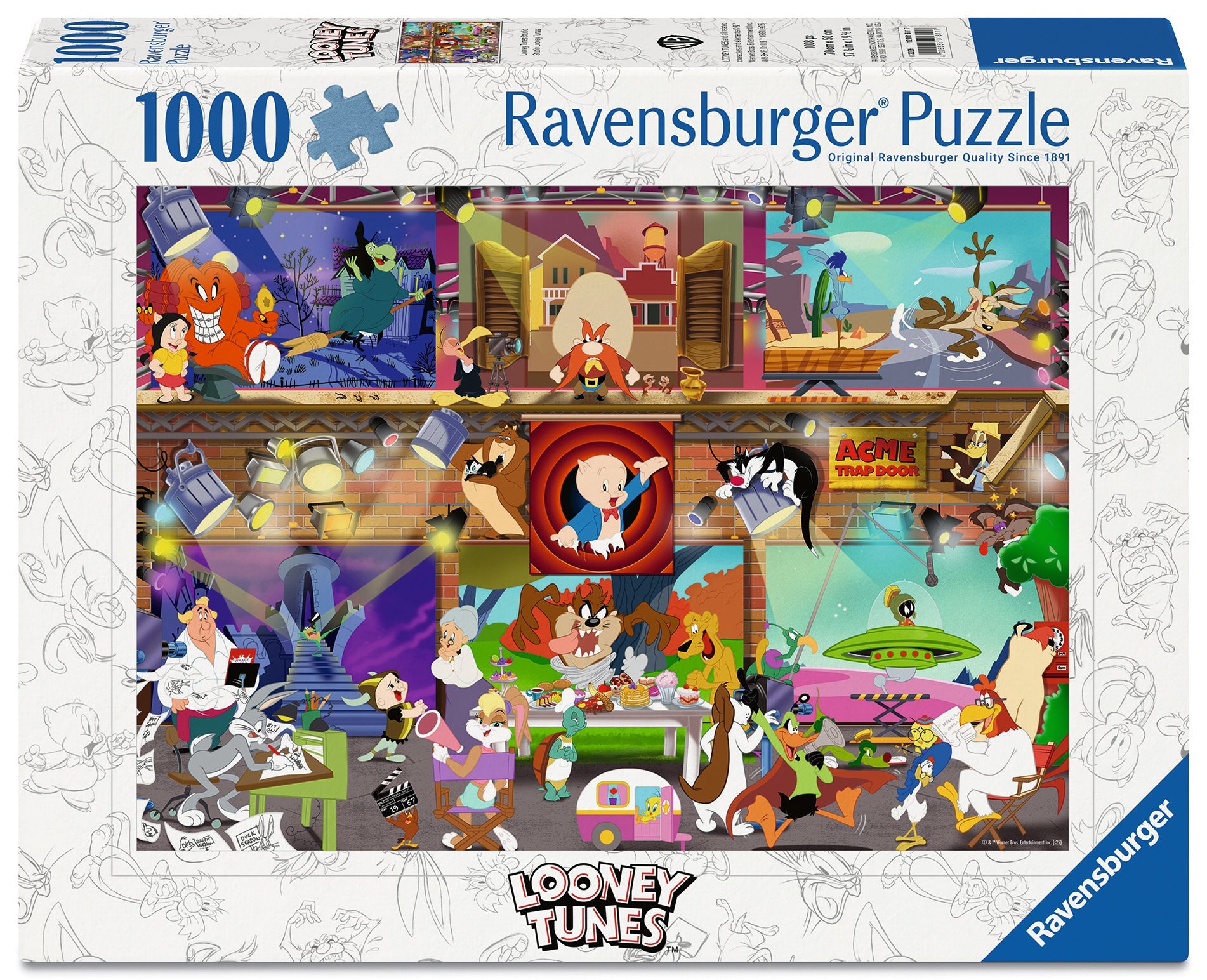 Ravensburger - Looney Tunes Studio 1000 Piece Jigsaw Puzzle