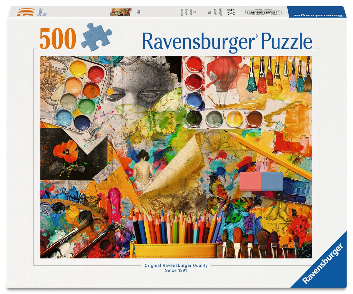 Ravensburger - Art Studio 500 Piece Jigsaw Puzzle box