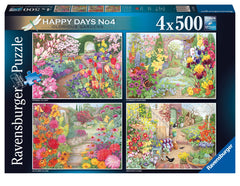 Ravensburger - Happy Days No. 4 Glorious Gardens 500 Piece Adult's Jigsaw Puzzle 4x500