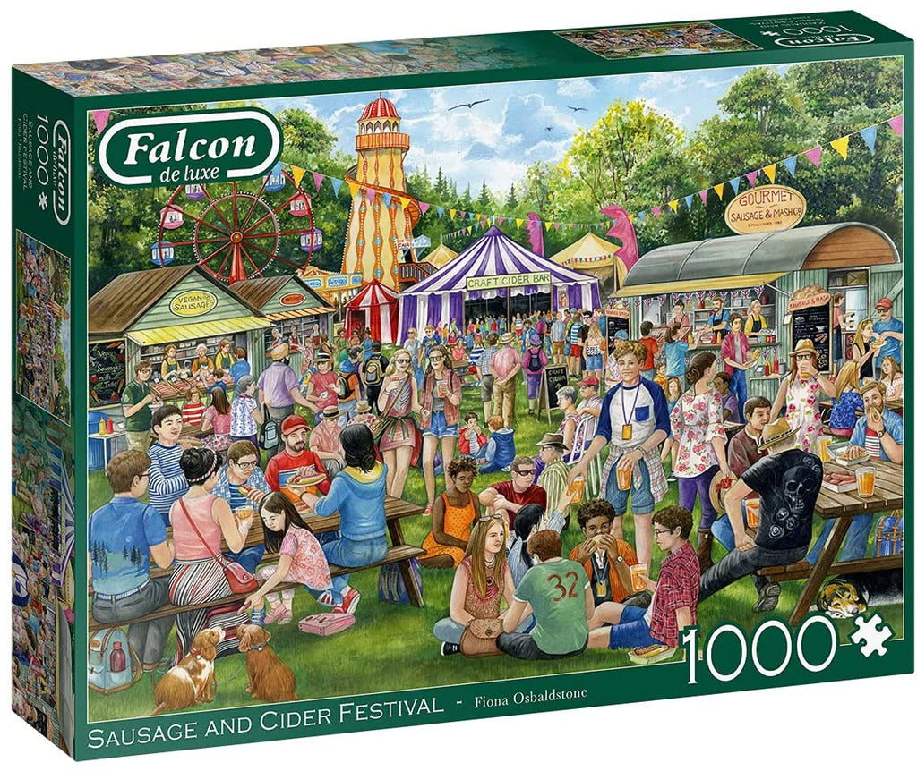 Falcon - Sausage & Cider Festival 1000 Piece Jigsaw Puzzle