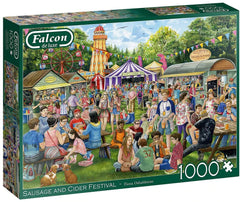 Falcon - Sausage & Cider Festival 1000 Piece Jigsaw Puzzle