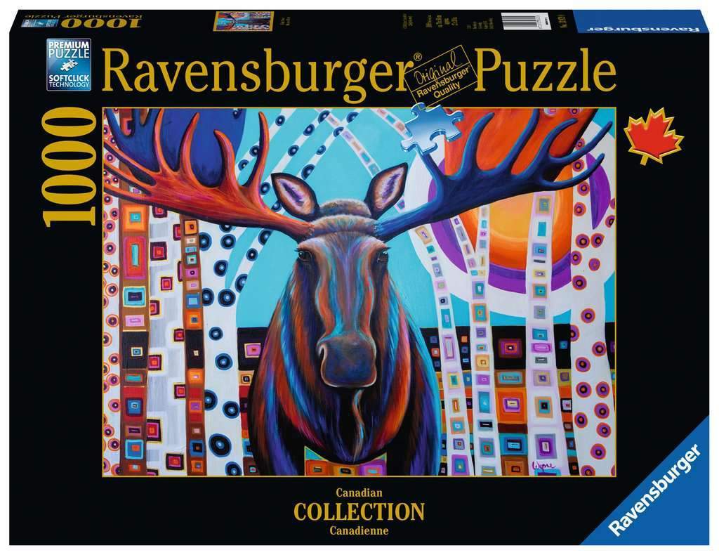 Ravensburger -Winter Moose  (Canadian Collection) 1000 Piece Puzzle
