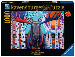 Ravensburger -Winter Moose  (Canadian Collection) 1000 Piece Puzzle