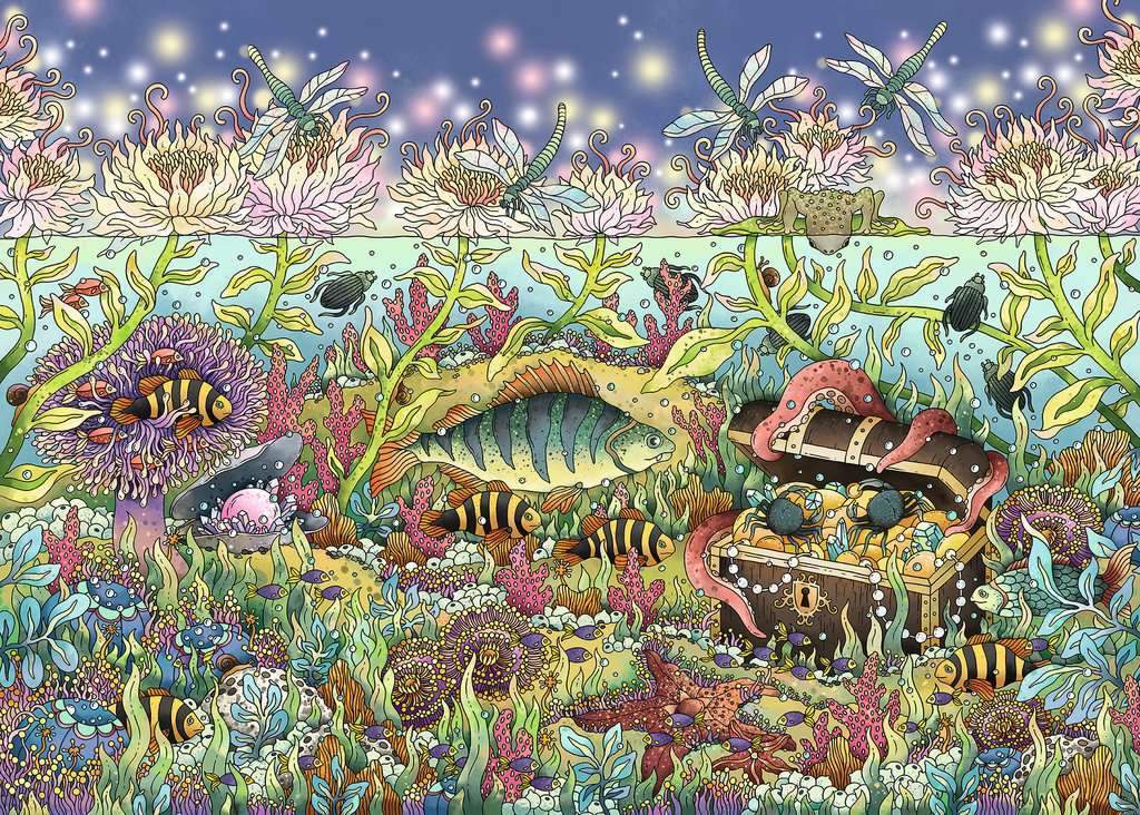 Ravensburger - Underwater Kingdom at Dusk 1000 Piece Adult's Jigsaw Puzzle
