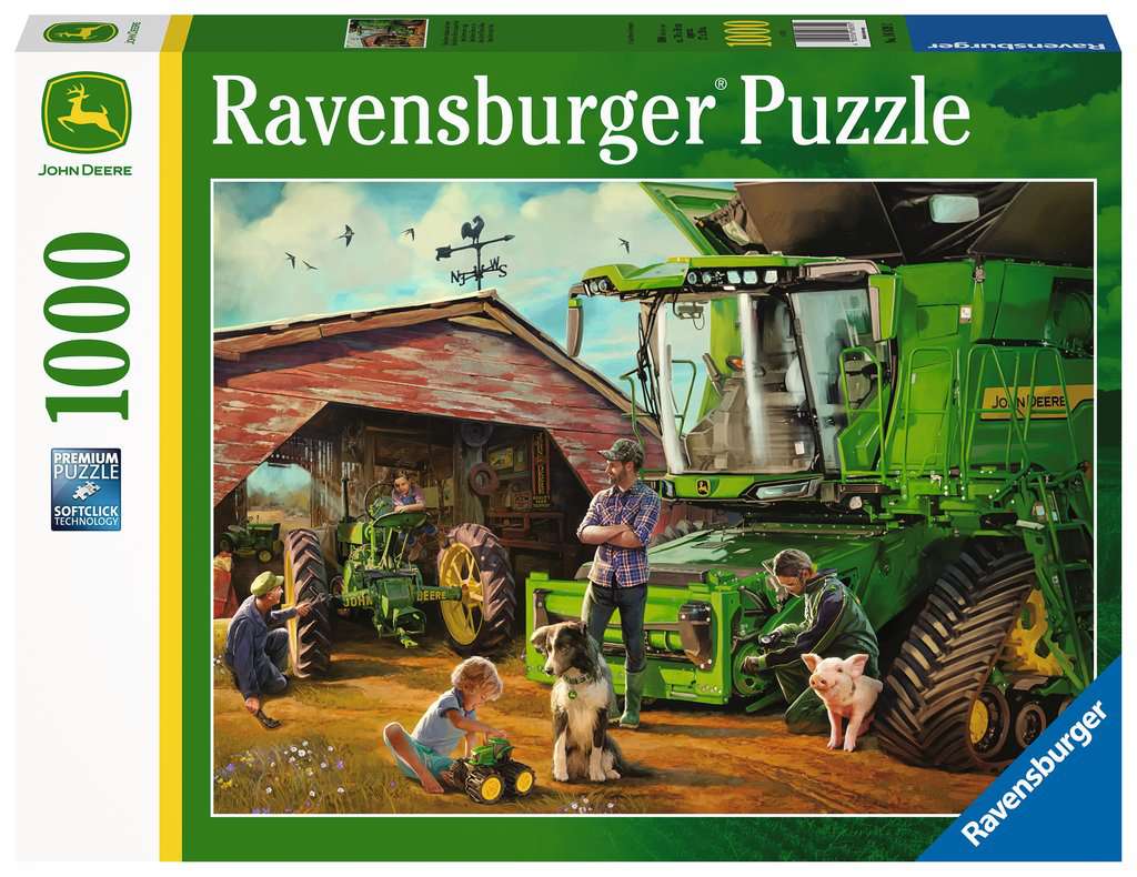 Ravensburger - John Deere Legacy: Then & Now 1000 Piece Adult's Jigsaw Puzzle