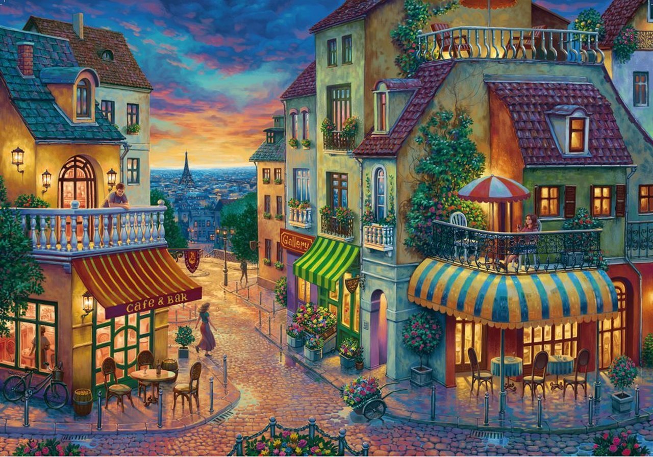 Ravensburger An Evening in Paris 1000 Piece Jigsaw Puzzle Premium