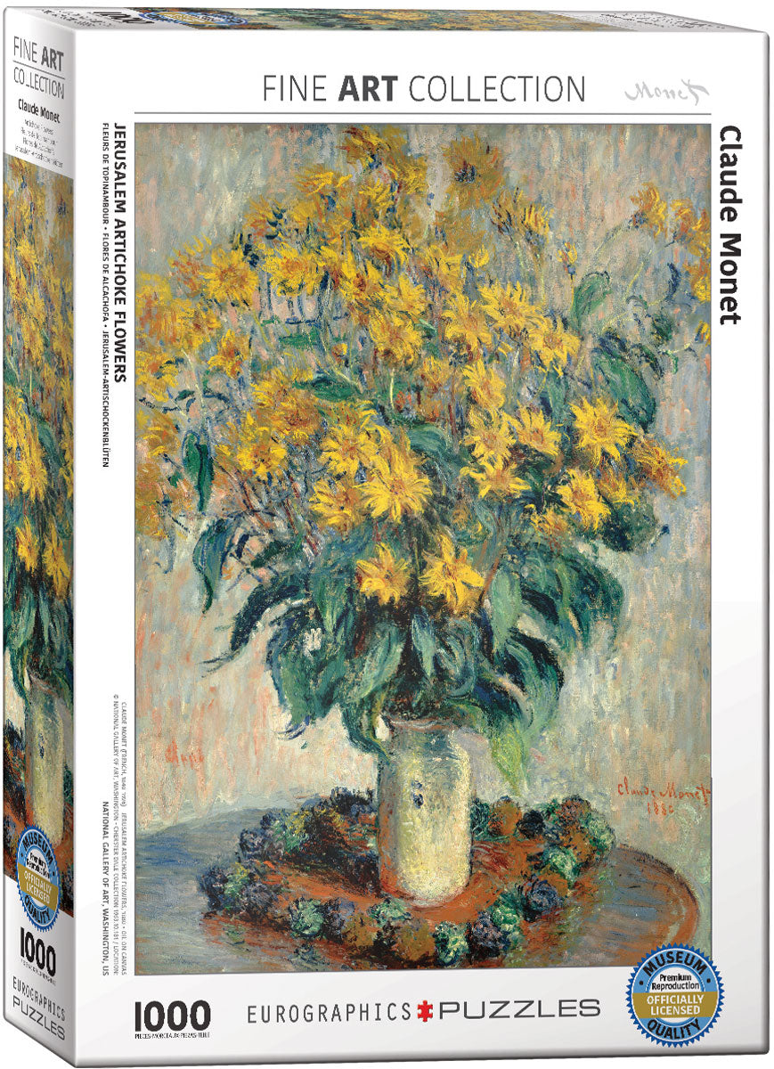 Eurographics - Monet -Artichoke Flowers 1000 Piece Jigsaw Puzzle