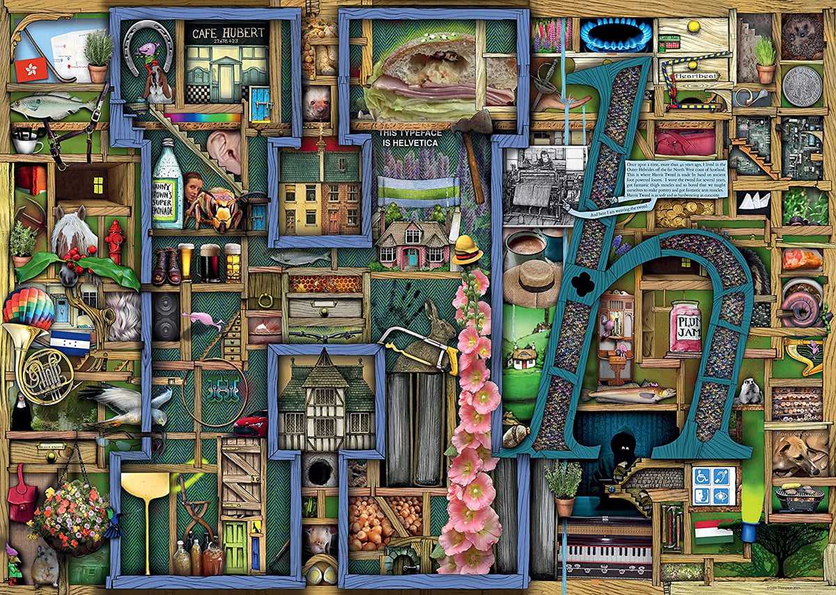 Ravensburger - Awesome Alphabet H (Colin Thompson) 1000 Piece Jigsaw Puzzle