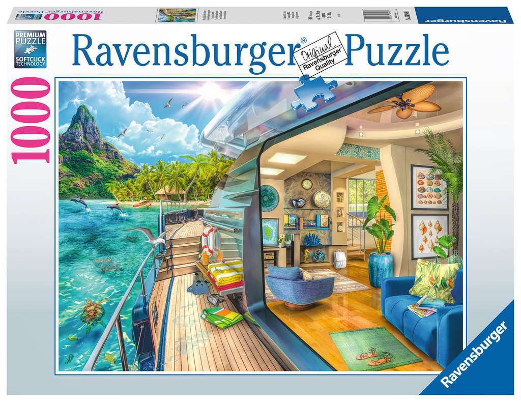 Ravensburger - Tropical Island Charter 1000 Piece Jigsaw Puzzle