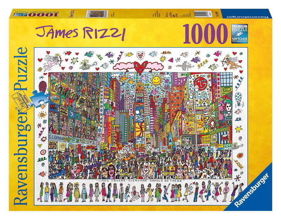Ravensburger - James Rizzi: Times Square Puzzle 1000 Piece Puzzle