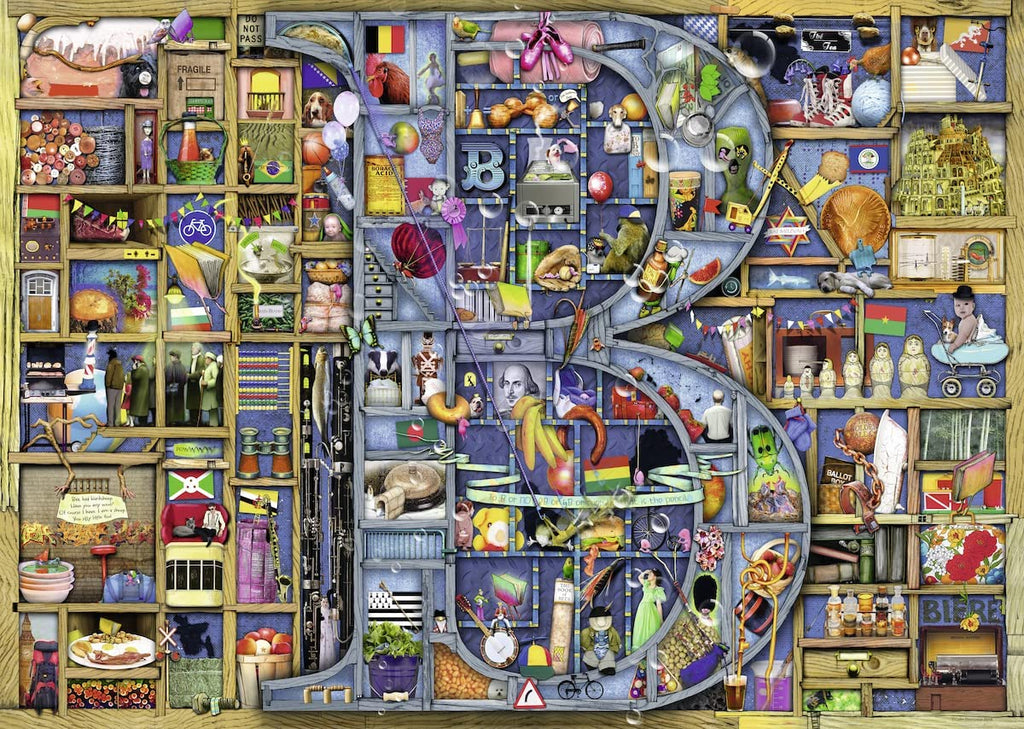Ravensburger Colin Thompson Awesome Alphabet B 1000 Piece Jigsaw Pu Premium Puzzles Australia